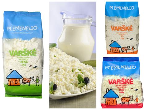 Įvairių riebumų varškė