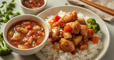 Sveikesnių saldžiarūgščio padažo ingredientų pasirinkimas
