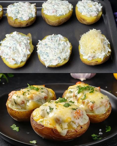 keptos bulvės su sūriu ir krapais