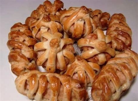 Dešrainiai sluoksniuotoje tešloje