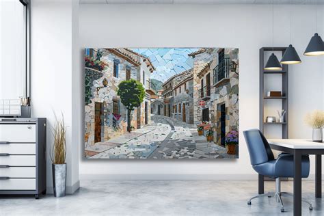 Mažo miestelio peizažas Alabamoje