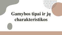 Morengo tipai ir gamyba