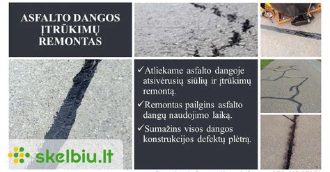 Asfalto dangos klojimas kelyje