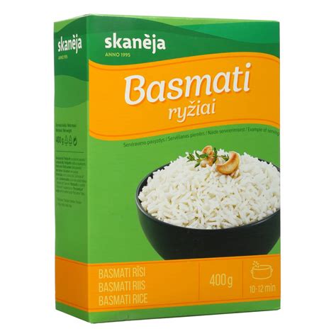 Basmati ryžiai patiekiami kaip garnyras