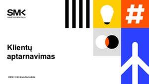 Kokybiško aptarnavimo ir klientų aptarnavimo schema