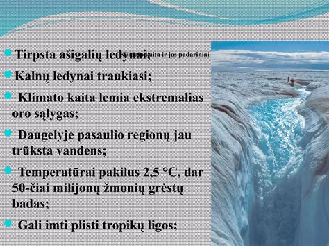 Pasaulinė klimato kaita ir vandens trūkumas