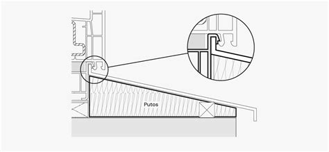 Lauko palangės montavimo detalė