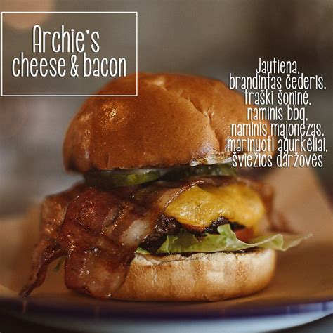 Skanus Archie's Cheese and Bacon burgeris