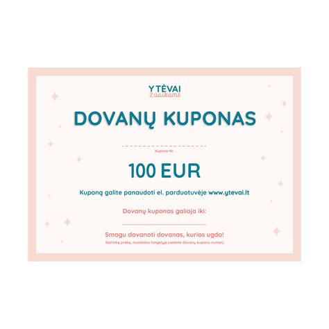 Dovanų kuponas degustacijai