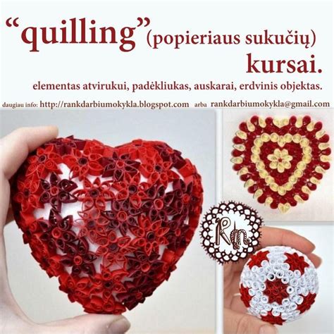 Quilling popieriaus juostelės ir įrankiai