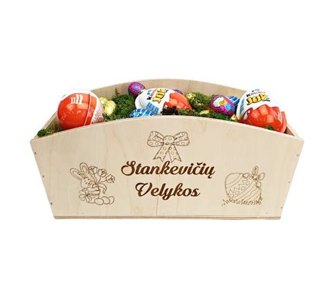 Quilling technika dekoruotas Velykinis krepšelis