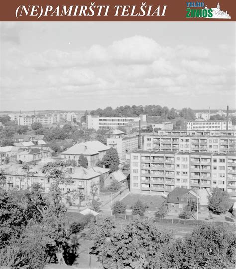 Telšių miesto vaizdas su maitinimo įstaigomis