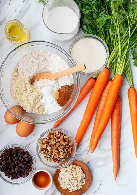 Morkų kekso ingredientai