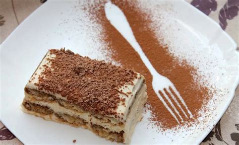 Tiramisu deserto sluoksnių diagrama