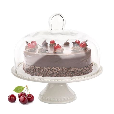 Tortinė su stikliniu dangčiu