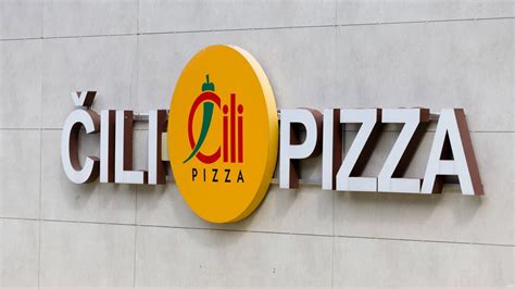 Čili pica picos ir logotipo iliustracija