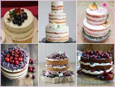 Nuogas vestuvinis tortas su šviežiomis uogomis