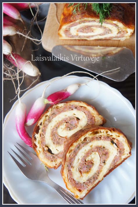 Supjaustytas mėsos vyniotinis 