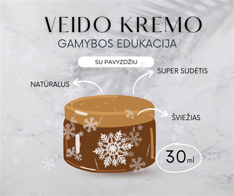 Gaminamo kiaušininio kremo pavyzdys