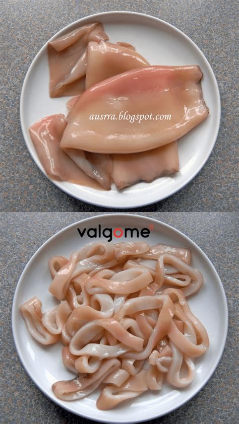 Švieži kalmarų žiedai paruošti kepimui