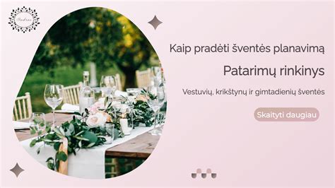 Krikštynų šventės planavimo schema