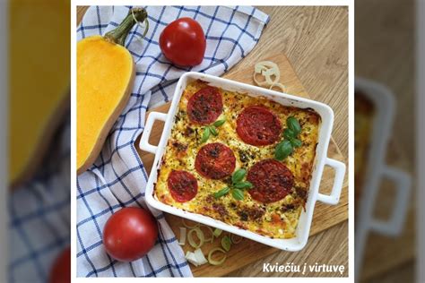 Daržovių ir varškės apkepas