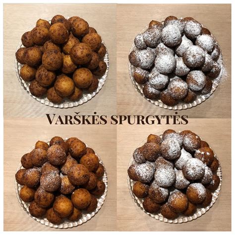 Lėkštė su šviežiai iškeptomis varškės spurgomis