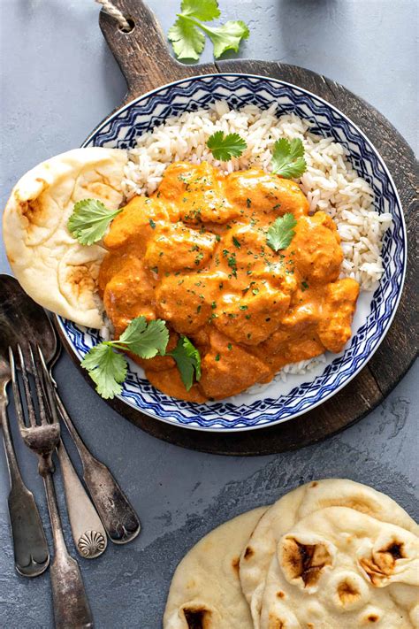 Butter Chicken patiekalas lėkštėje