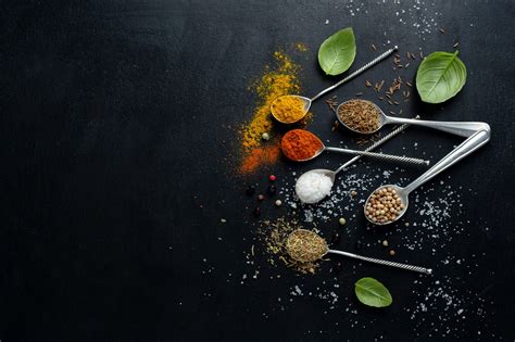 Įvairių prieskonių mišinių (RUB) pavyzdžiai