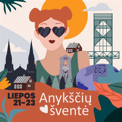 Anykščių miesto gatvė su žmonėmis