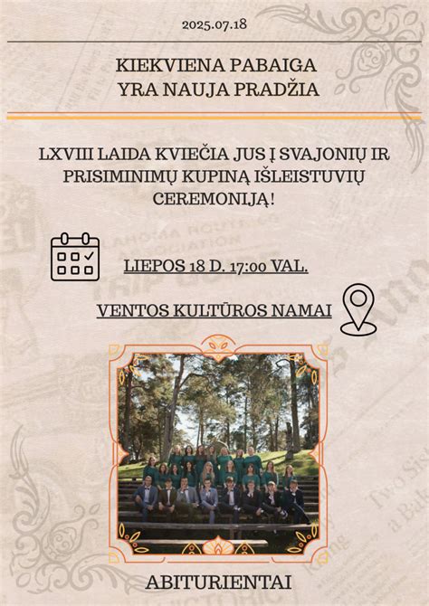 Absolventų su virėjo kepurėmis grupė per išleistuvių ceremoniją