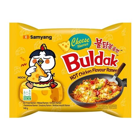 Samyang Buldak aštrių makaronų pakuotė