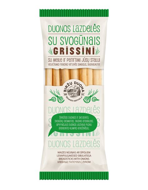 „Grissini“ duonos lazdelių pakuotė
