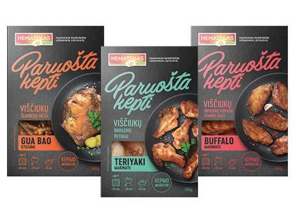 paruošta kepti marinuota vištiena