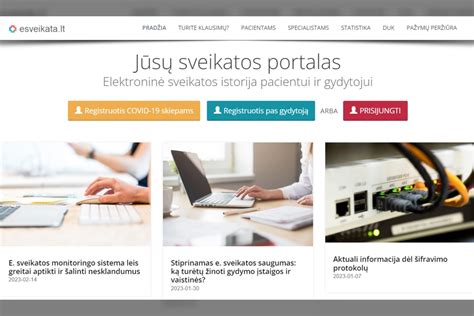 e. sveikatos sistema ir e. recepto procesas