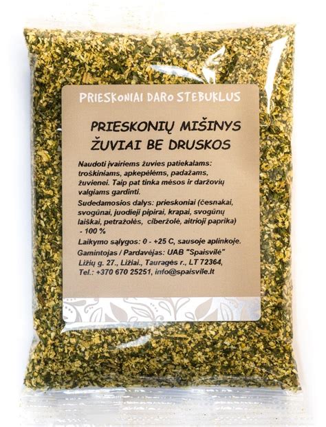 įvairūs prieskoniai žuviai