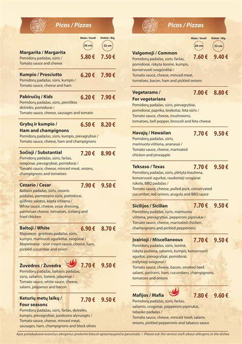 Picų meniu pasirinkimo iliustracija