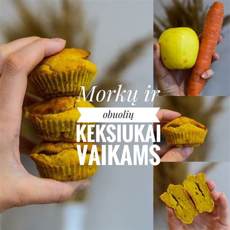 Morkų keksiukai vaikams