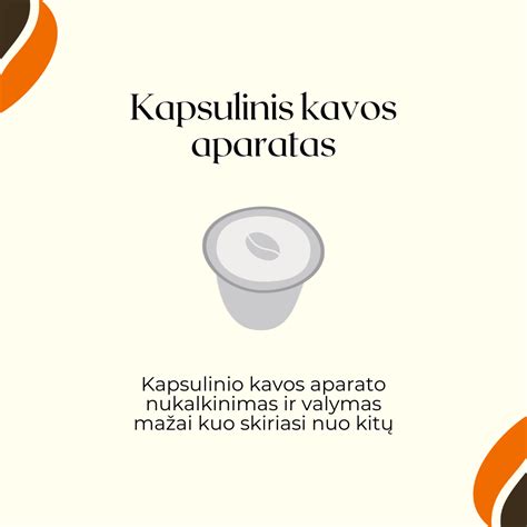 Apvalaus kavos aparato komponentai