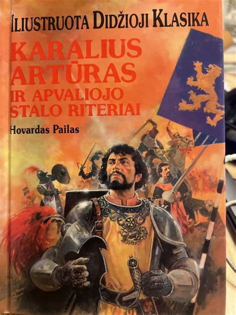 Karaliaus Artūro ir apvaliojo stalo riterių iliustracija