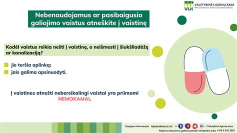 Vaistai ir informaciniai lapeliai