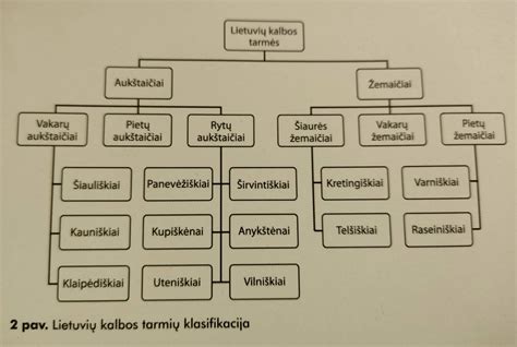 Lietuvių kalbos tarmių schema