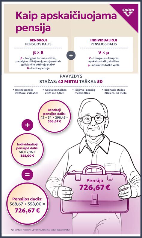 Pensijų apskaitos vienetų skaičiavimo schema