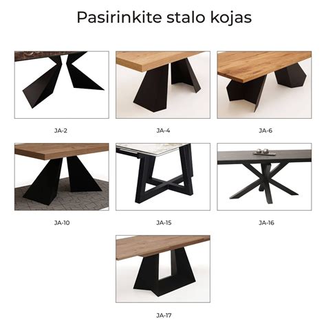 Valgomojo stalo formų ir dydžių pavyzdžiai