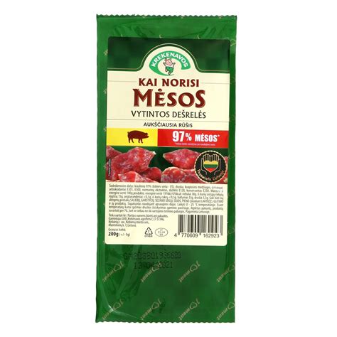 Vytintos mėsos gaminiai