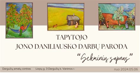Jono Daniliausko paveikslas su kaimo motyvais