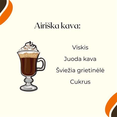 Airiškos kavos ingredientai