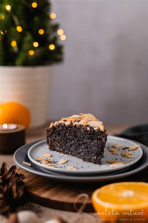 Aguonų pyrago ingredientai