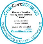 CrefoCertSTABILUS sertifikato ženklas