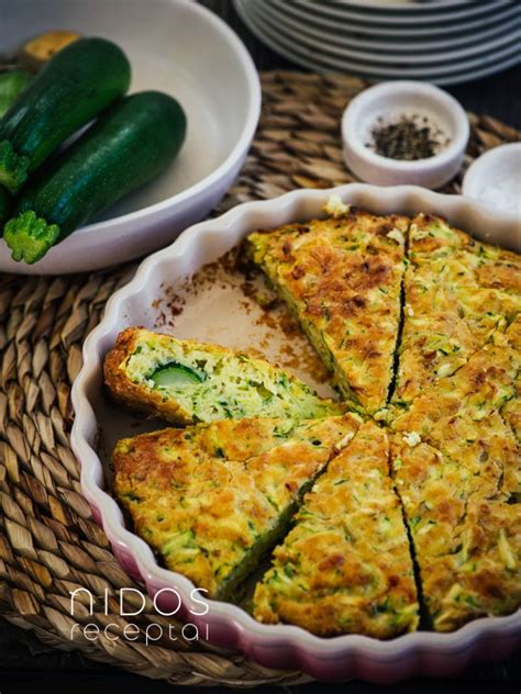 Įvairūs cukinijų pyrago variantai